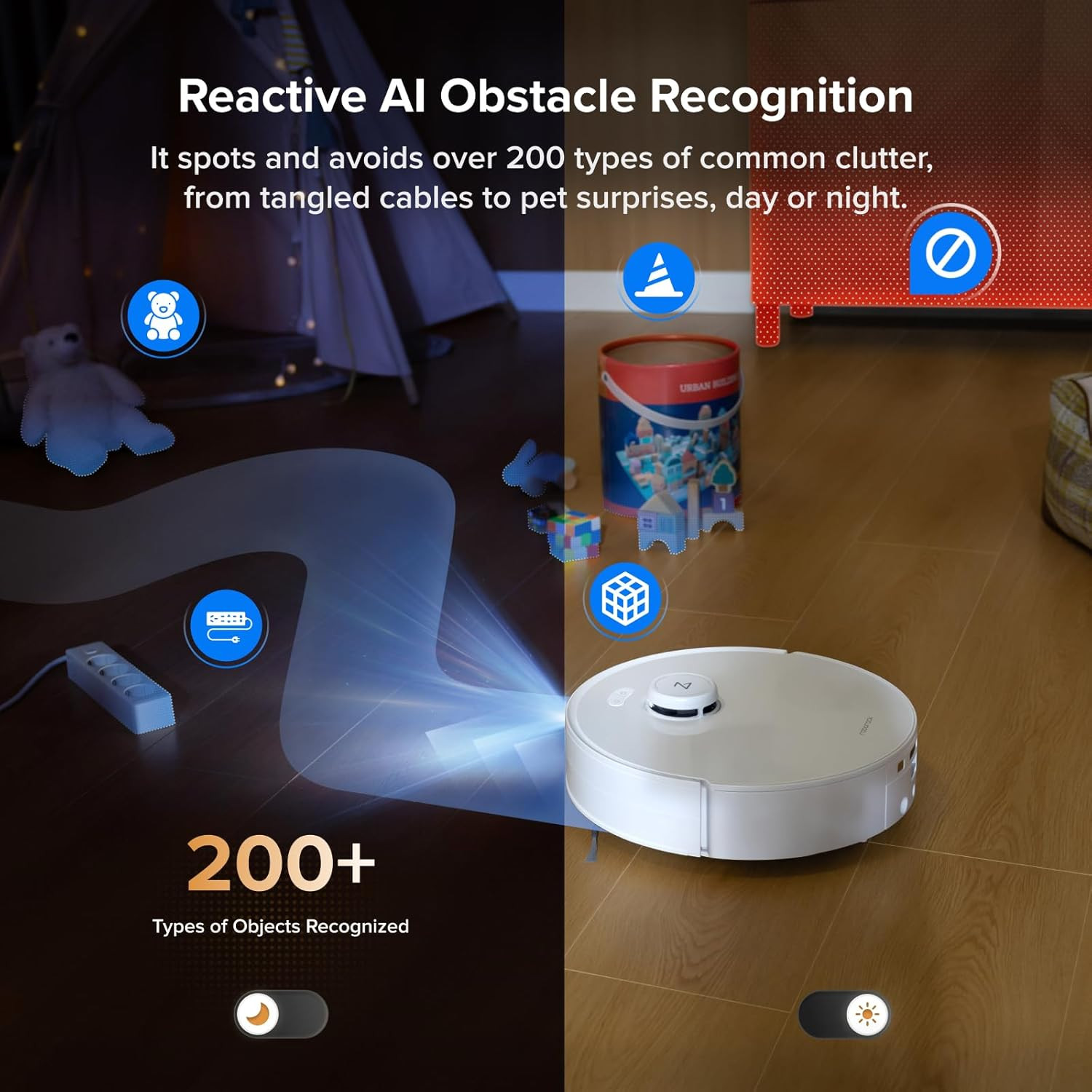 Roborock Qrevo Curv 2 Flow Robot Vacuum and Mop, Spiraflow Real-Time Self-Cleani