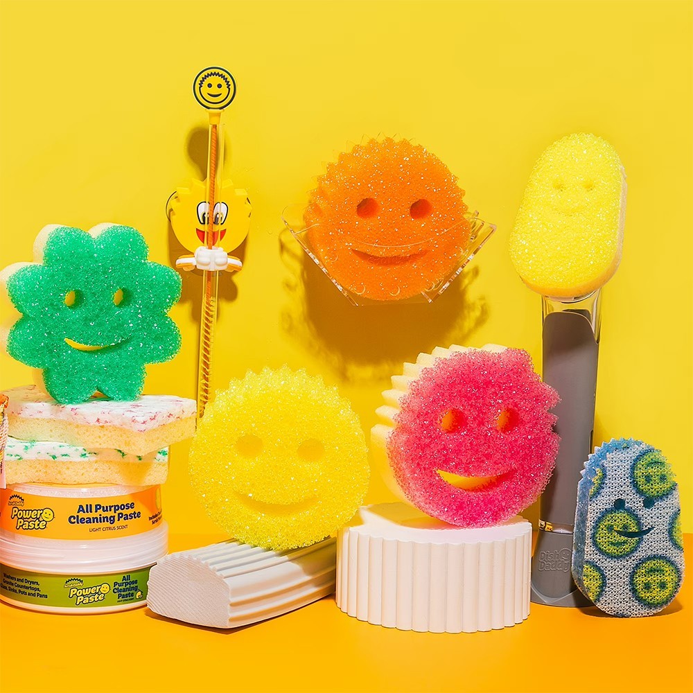 Scrub Daddy Kitchen Dishwashing Sponges for Kitchen Sink/ Bathroom – 6 Count