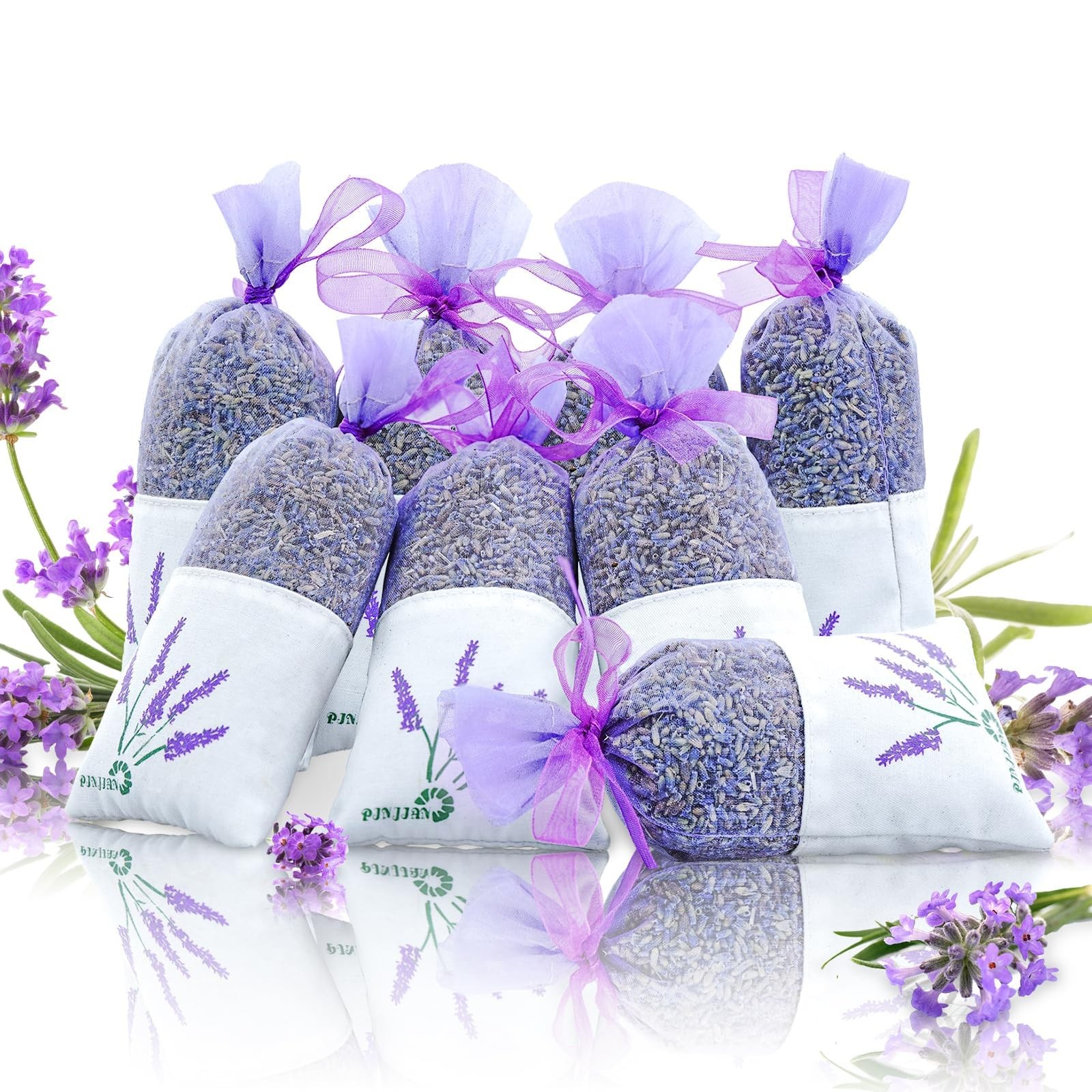 8 Packs Lavender Sachet Bags for Drawers and Closets, Long-Lasting Lavender S…