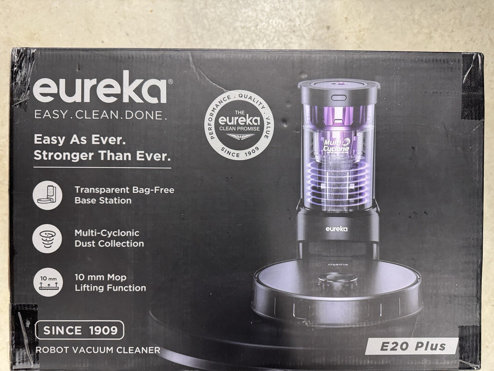 Eureka E20 Plus Robot Vacuum Mop Auto Empty 8000Pa LiDAR NERE20PLUSBK