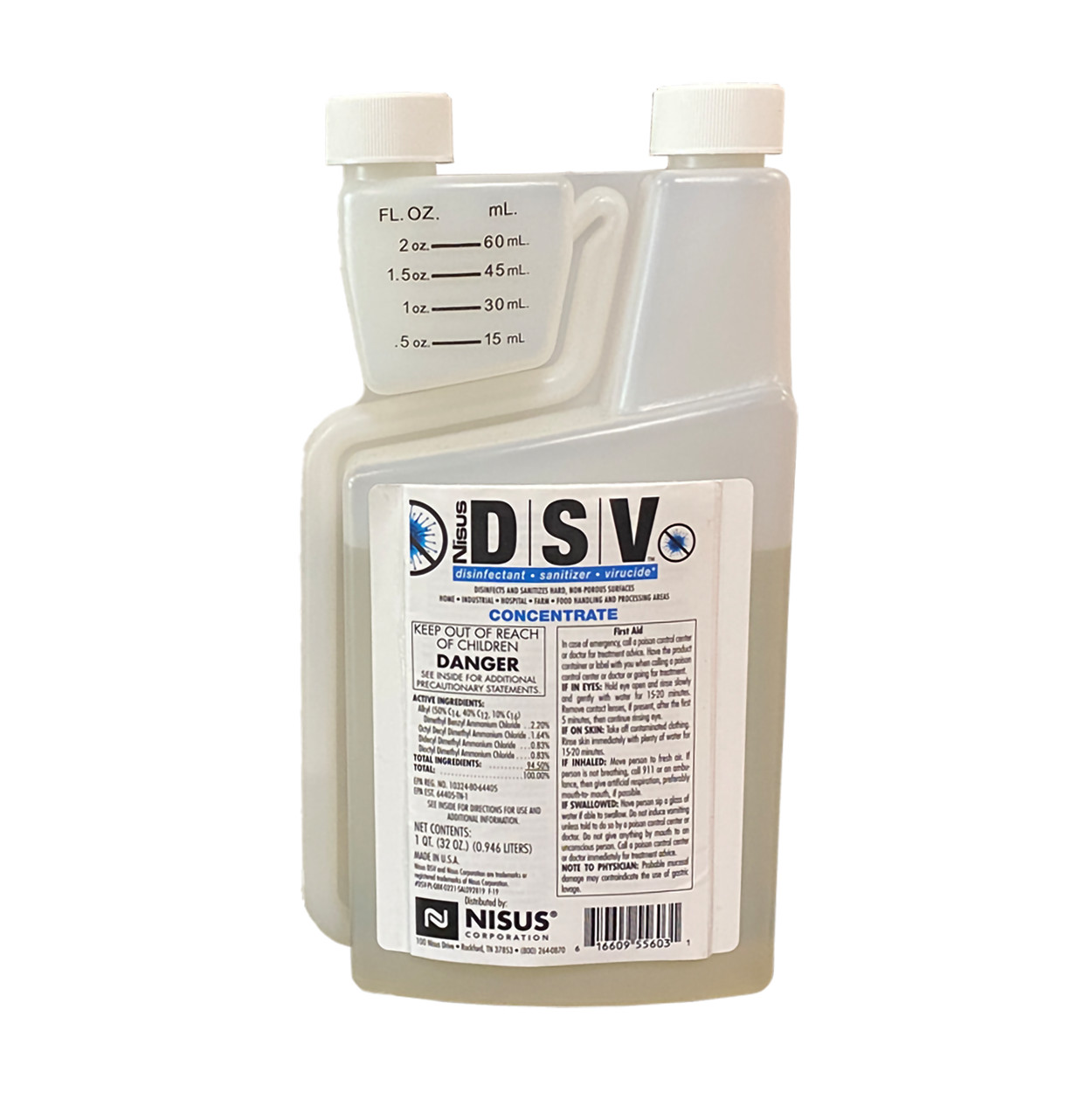 Nisus DSV – Disinfectant, Sanitizer & Virucide 32 fl oz Bottle