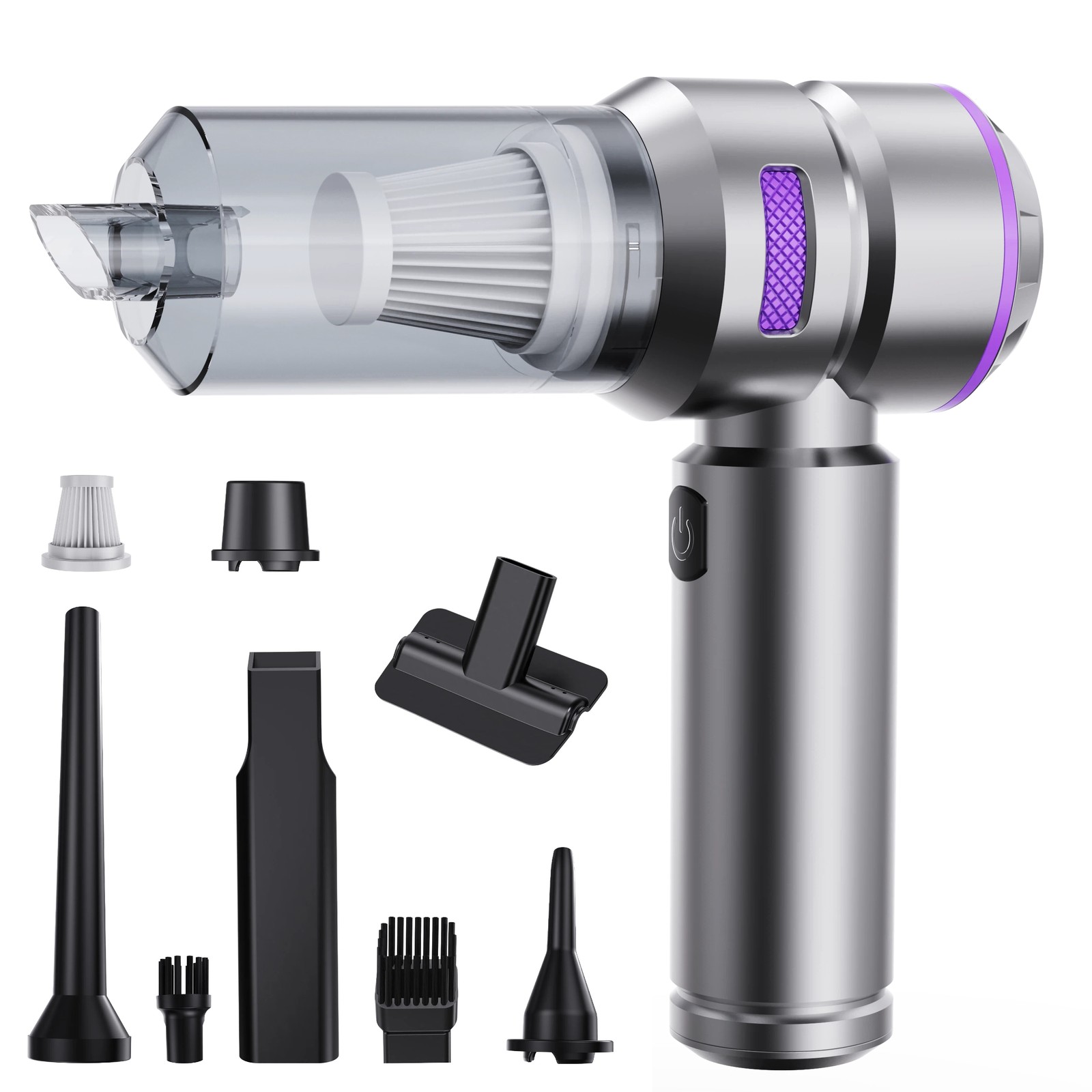 Cordless Handheld Vacuum Cleaner w/ Blower Strong Suction for Car and Home
