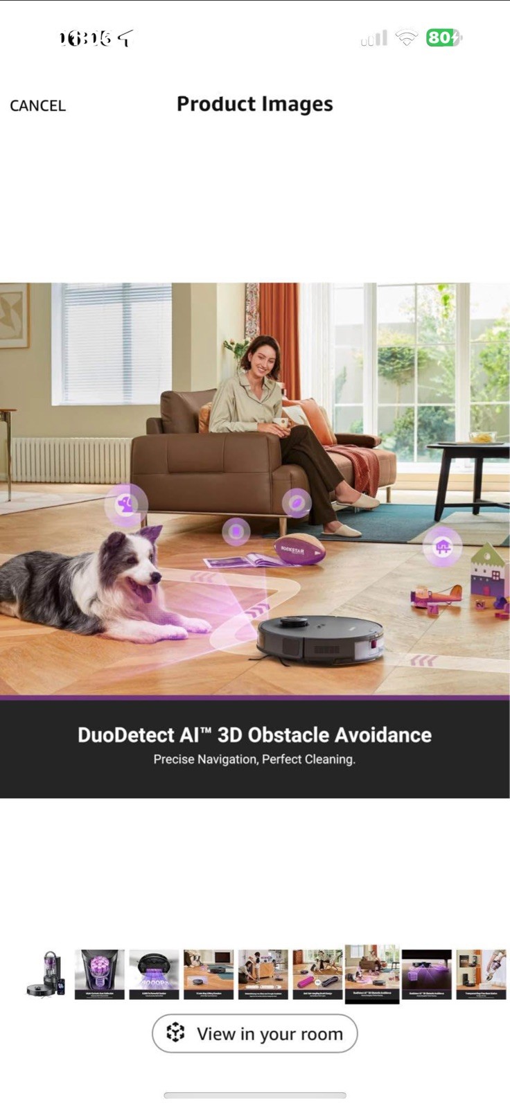 Eureka E20 PLUS Robot Vacuum and Mop Combo with Bagless Self Emptying Station
