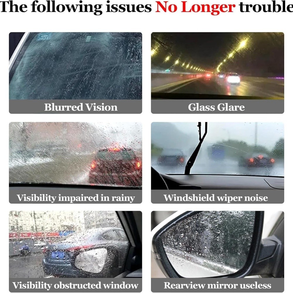 5 × Car Glass Oil Film Cleaner Removal Cream Paste Windshield Water Spot Remover
