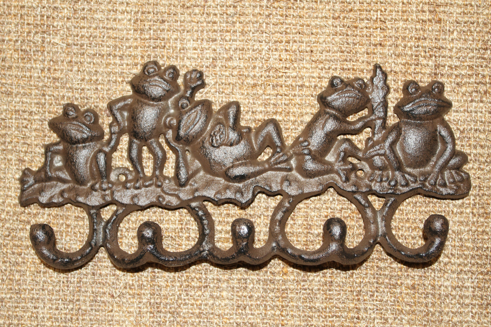 FROG WALL HOOKS, Frog Decor, Decorative Wall Hooks, Garden Hooks H-132B