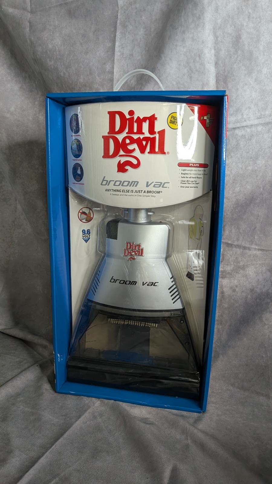 Dirt Devil Broom Vac BV2030SLV Cordless Rechargeable Bagless Vacuum – Silver NEW