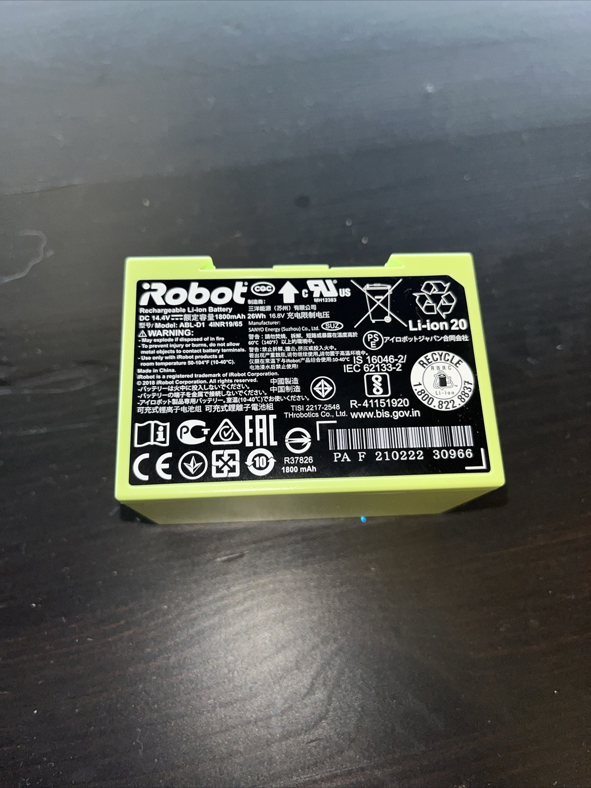Genuine OEM i7 Replacement Battery For iRobot Roomba e5 e6 i3 i4 i6 i7+ ABL-D1