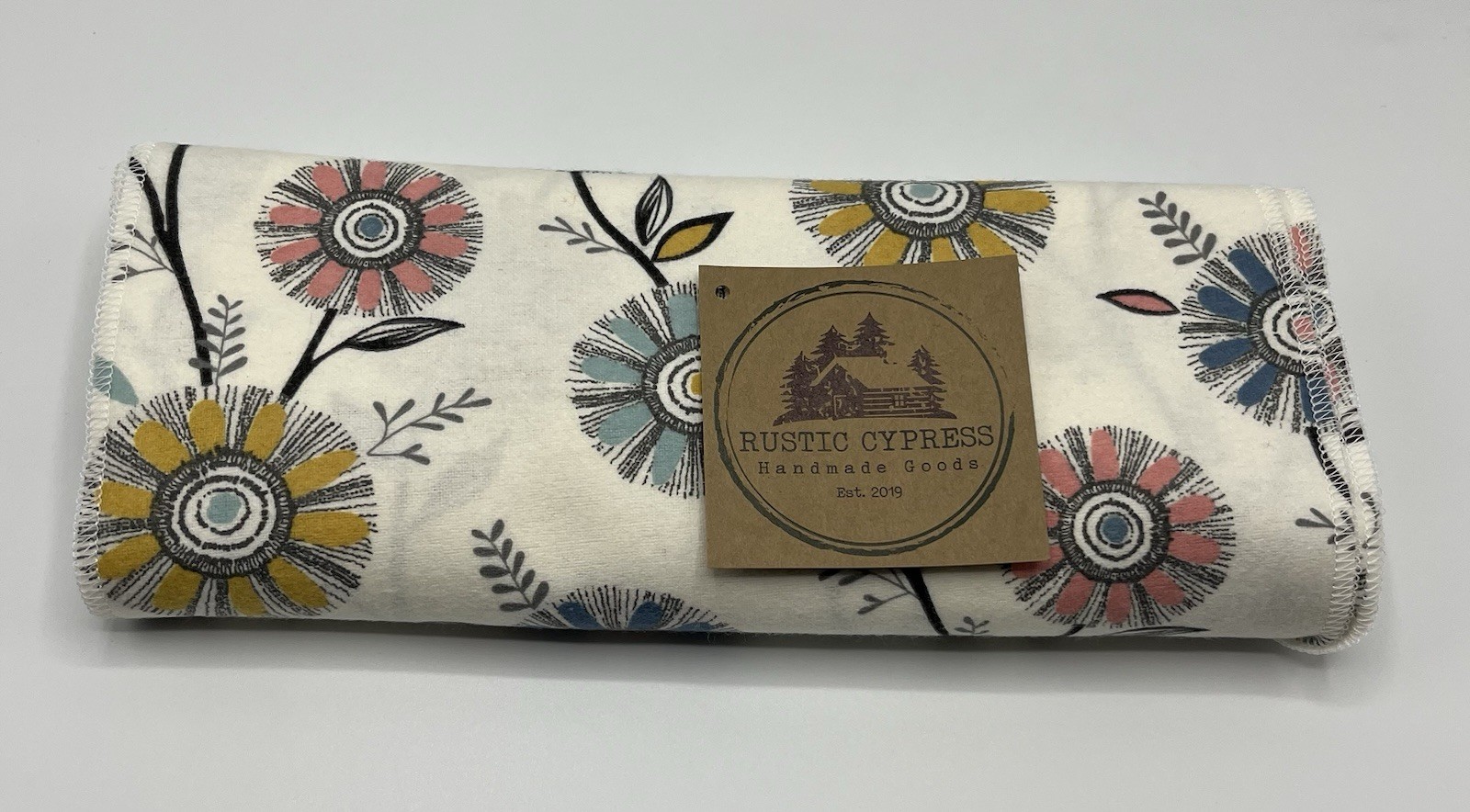 NEW unpaper towels cloth 12 reuseable wipes Retro Flowers Floral