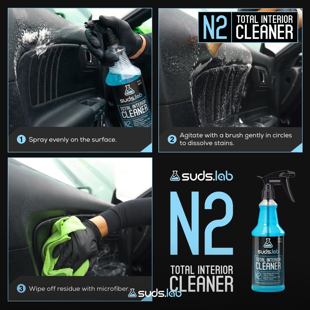 (2 pack) N2 Interior Cleaner, 32 oz