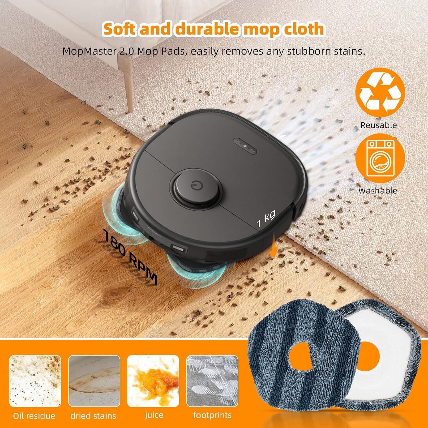 22 Pack Replacement Accessories for eufy X10 Pro Omni Robot Vacuum Cleaner 2