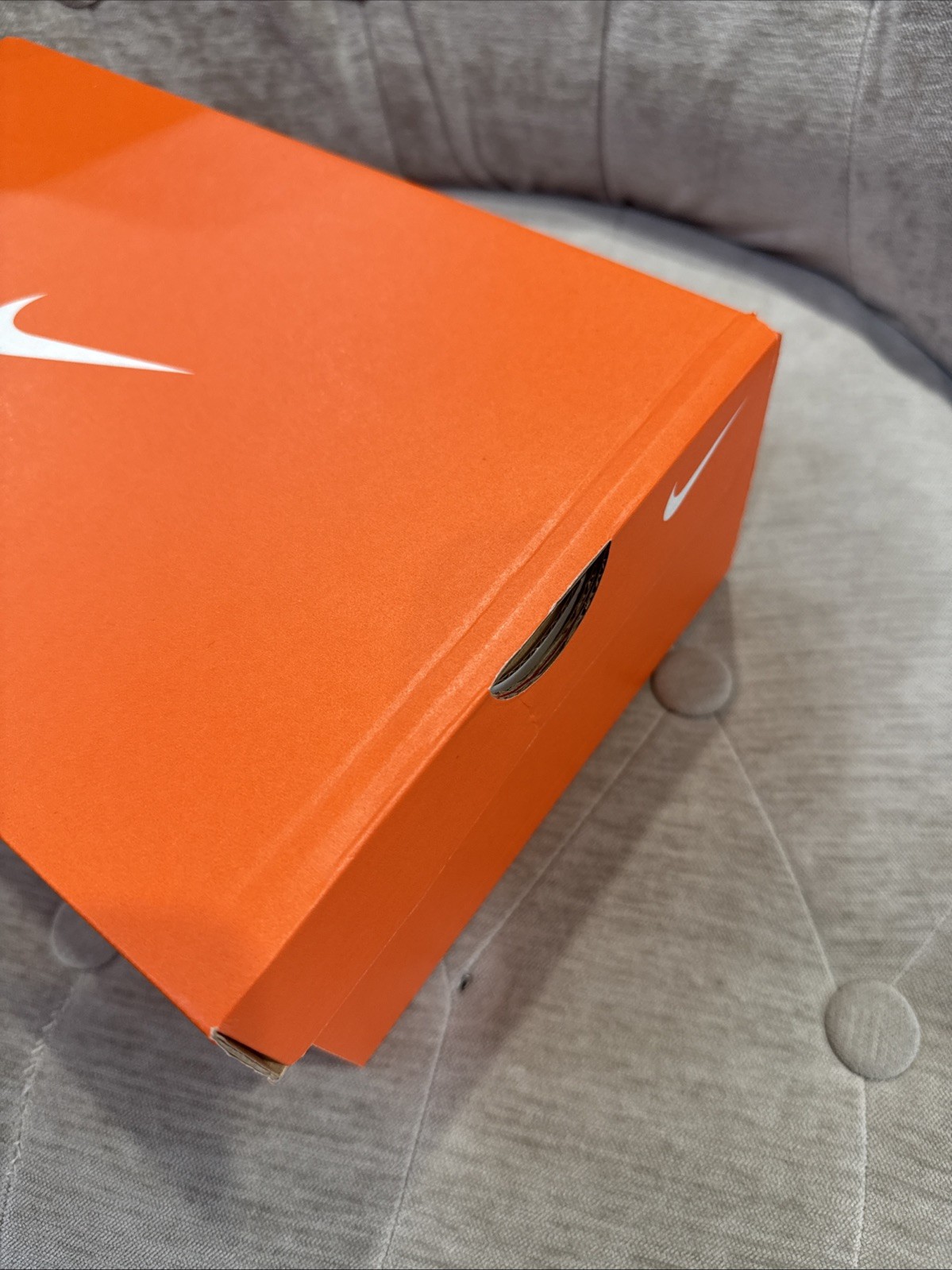 Nike Empty Shoe Replacement Box 11.5 X 7.5”x 4” Orange White Swoosh