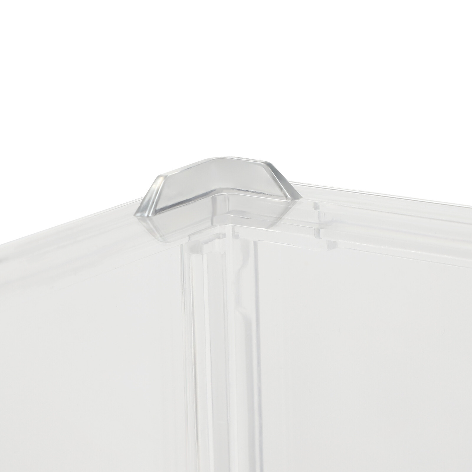 Compact 2-Tier Display Shelf Clear Cake Cupcake Bread Storage Box Display Case