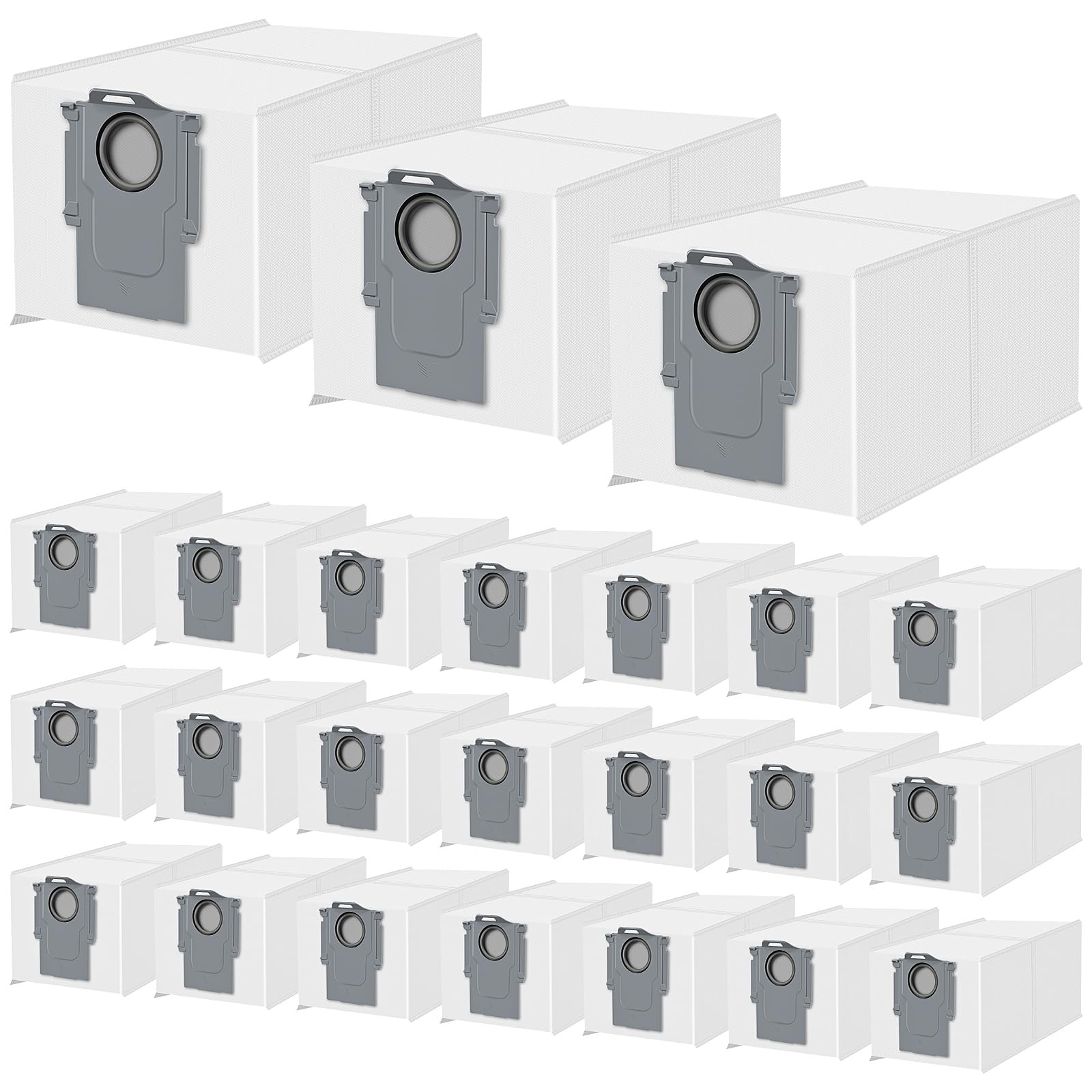 24 Pack Qrevo Dust Bags for Roborock QV 35A/Saros 10R/Qrevo S/Qrevo Pro/Qrevo…