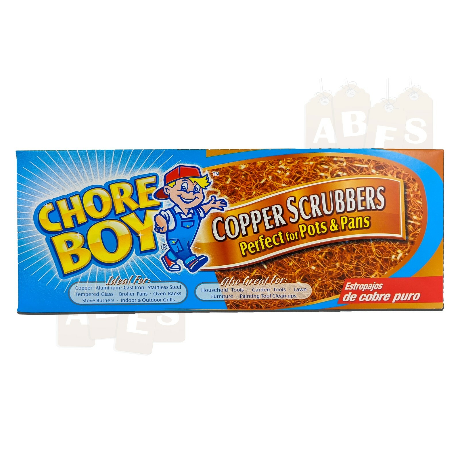 36-Pack Box Chore Boy Copper Scrubbers Scrubbing Pads, For Pots Pans Stoves