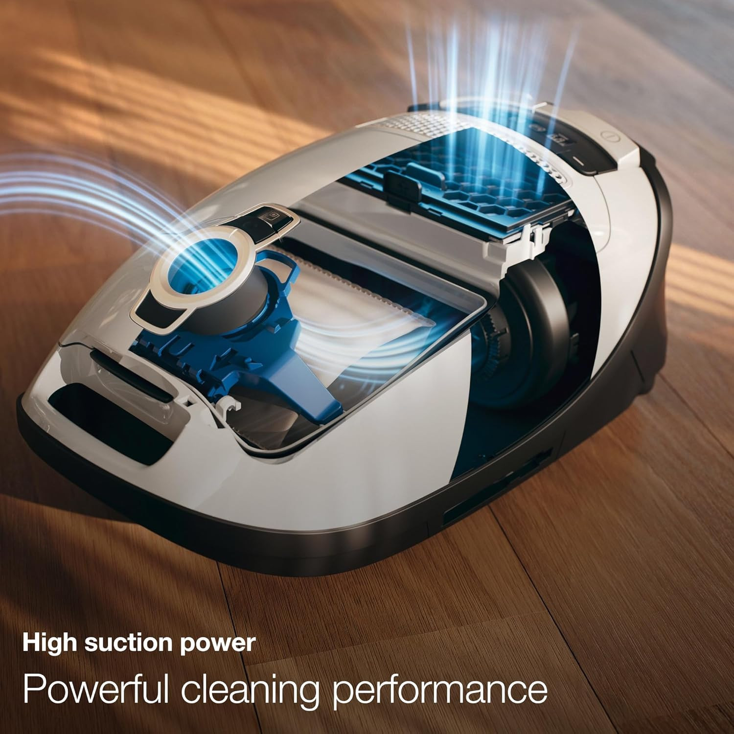 Miele Classic C1 Cat & Dog Bagged Canister Vacuum, Lotus White – Pet Hair, Porta