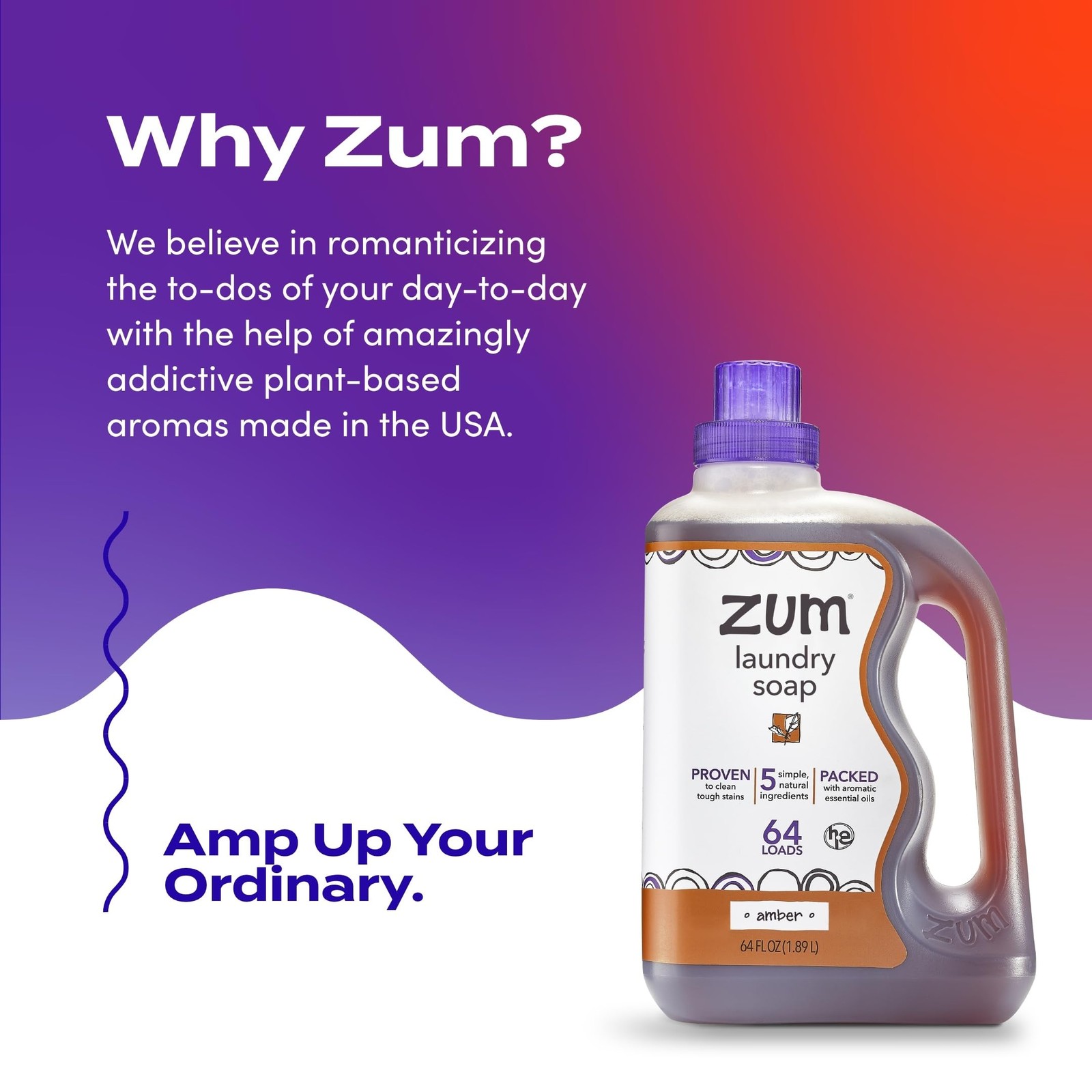 Indigo Wild Zum Clean Laundry Soap – 64 Fl Oz (Pack of 1), No Color