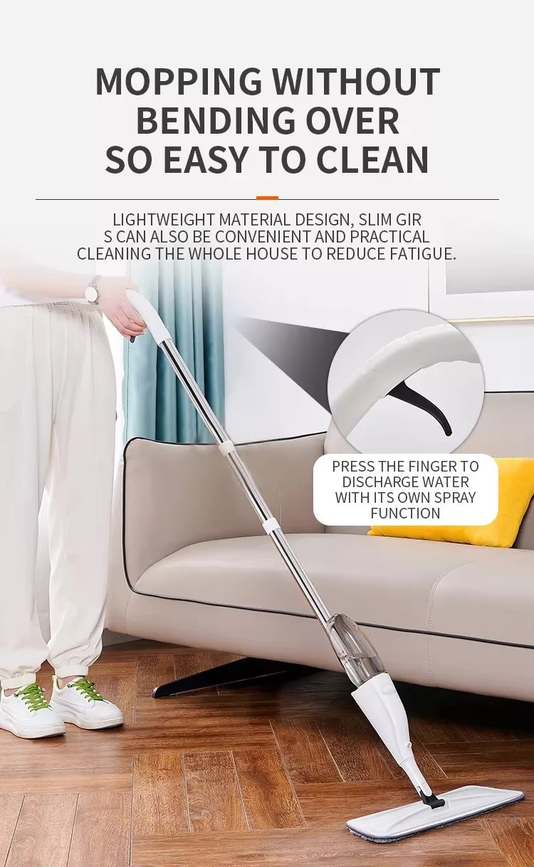 Spray Mop for Floor Cleaning with 1 Washable Pads, Wet Dry Microfiber Mop