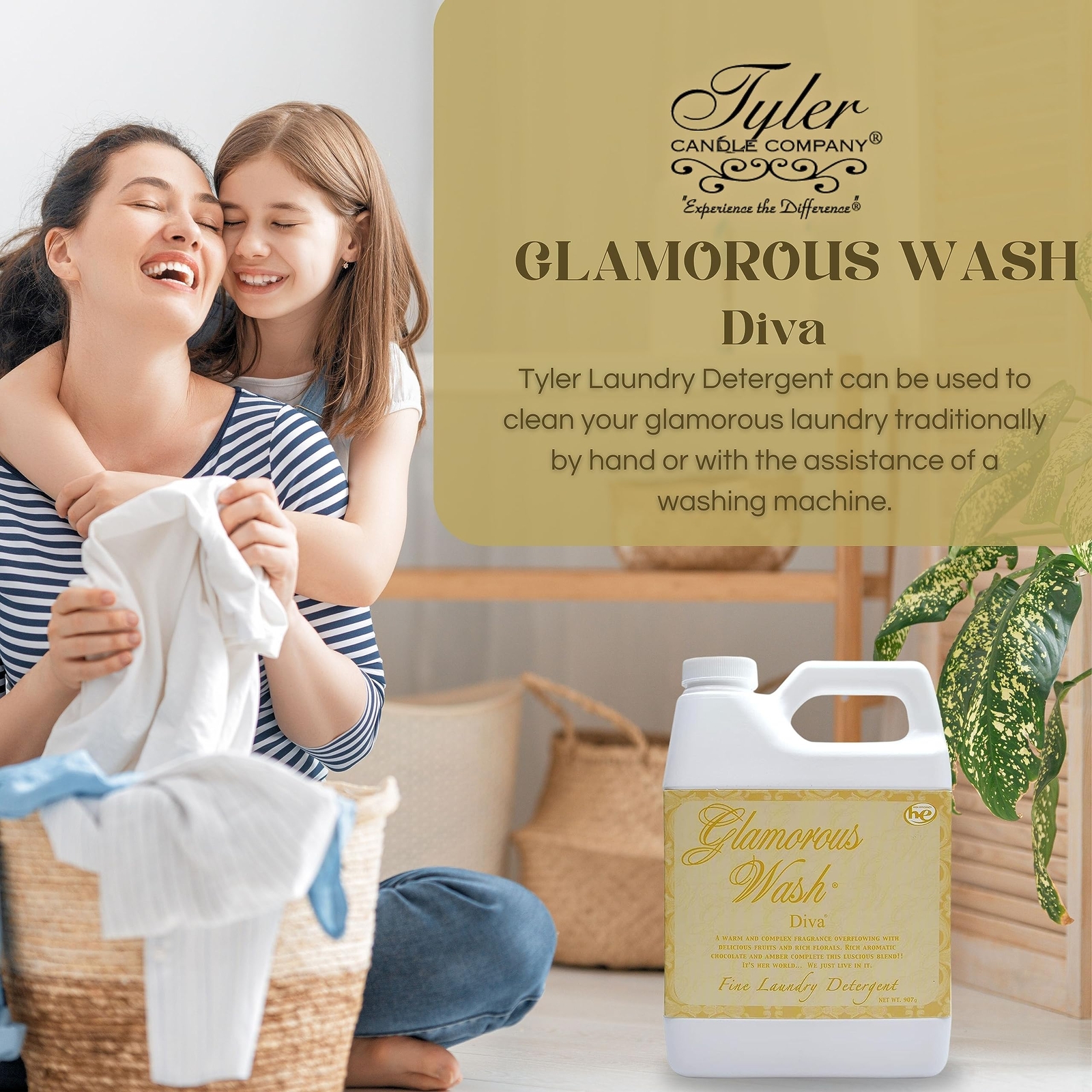 Tyler Glamorous Wash Diva Laundry Detergent 32 Fl Oz Pack of 1 Scented Cleaner