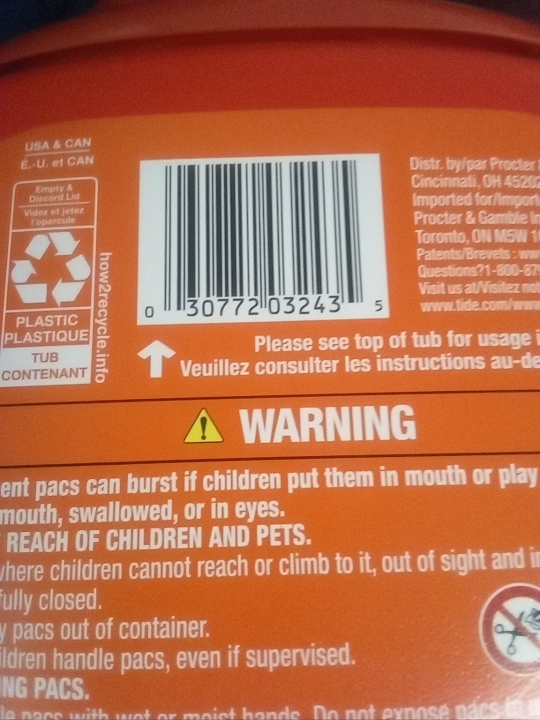 Tide Pods Three and One 6 Plus Months Laundry Detergent