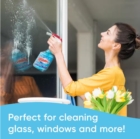 2 Pack – Windex 128 oz. Commercial Original Glass Cleaner Refill- Fast Shipping