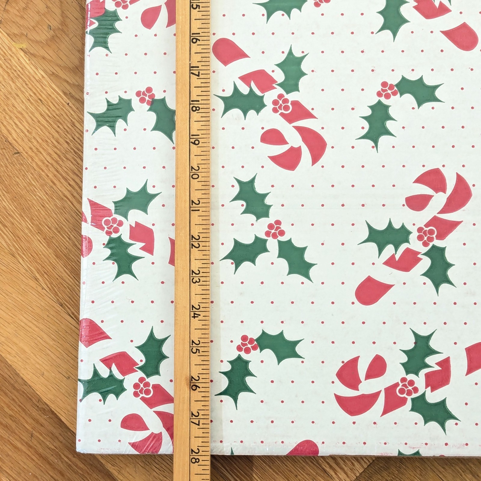 Vintage 90s Cardboard Christmas Wrapping Paper Storage Organizer Box New/Sealed