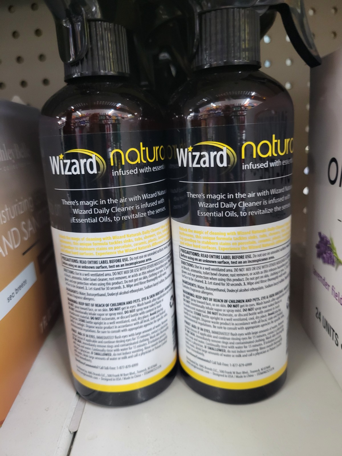 Wizard Daily Cleaner Spray Sunny Citrus 13 fl oz Infused with Essential Oils