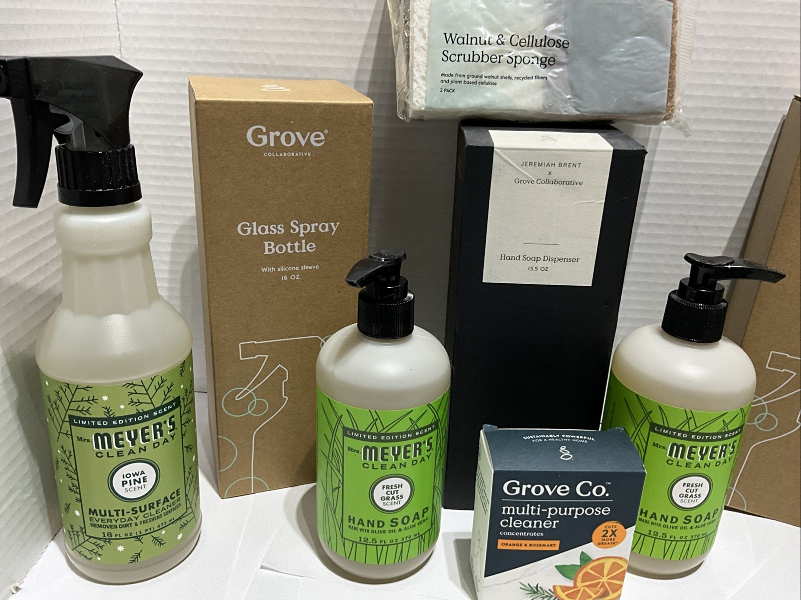 Grove Collaborative & Myers Clean Day Lot Of 9 New Items Glass Spray Bottles &