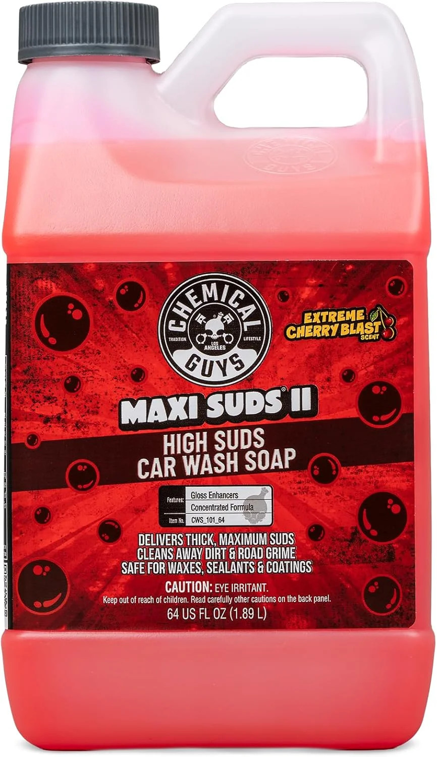 Chemical Guys Maxi Suds II Foaming Car Wash Soap – High Foam Car Wash Soap, Cher