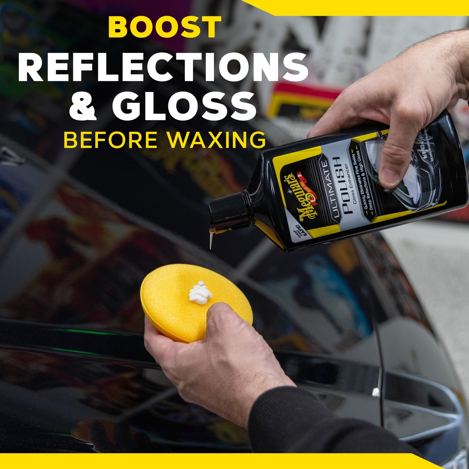 Meguiar’s Ultimate Polish – High-Gloss Polish for a Show Car Shine – Permanently