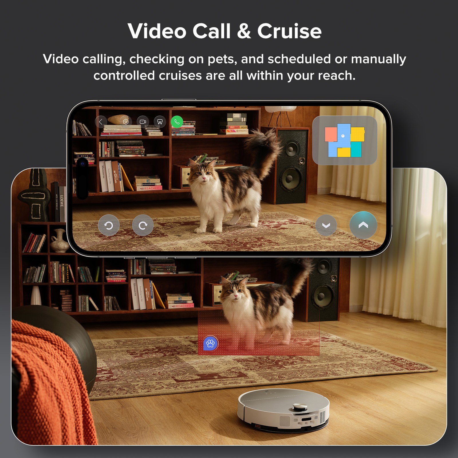 Roborock Saros 10 Robot Vacuum,22000Pa,AI Obstacle Avoidance,Heat-Wash & Dry Mop