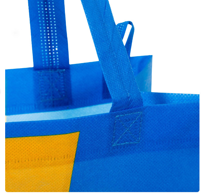 Walmart Reusable Blue Tote Shopping Grocery Bags Lot of 3, NEW