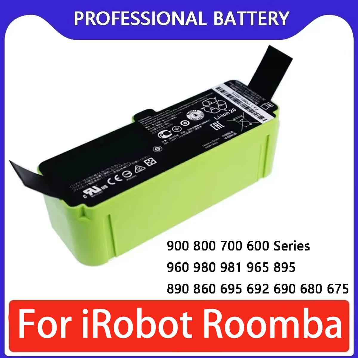 Battery For iRobot Roomba 600 650 690 692 694 860 870 880 960 965 970