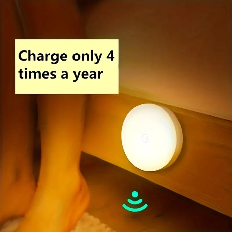 Motion Sensor LED Night Light Wireless Battery Powered Closet Cabinet Light