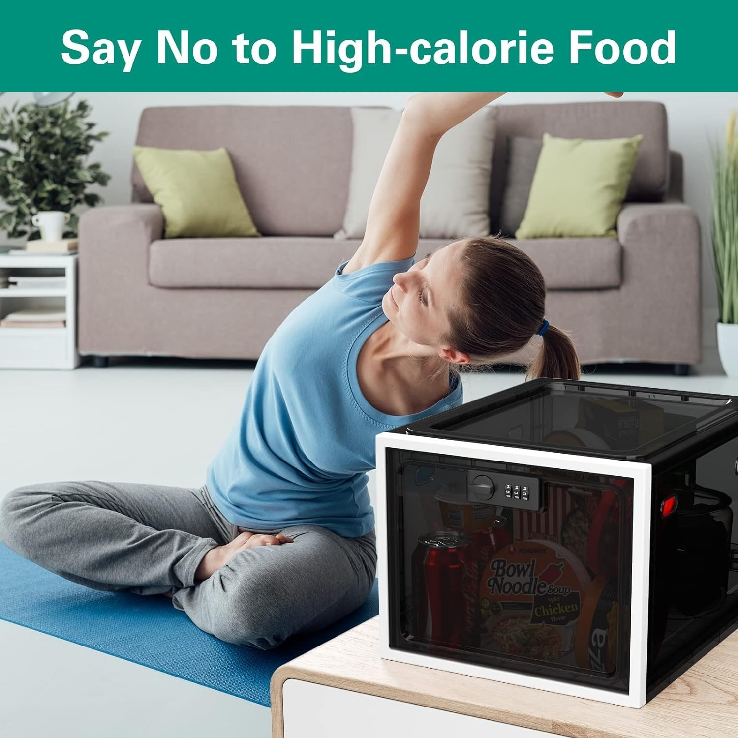Large Black Lock Box for Medication, Snacks & Personal Items – Maximum Safety