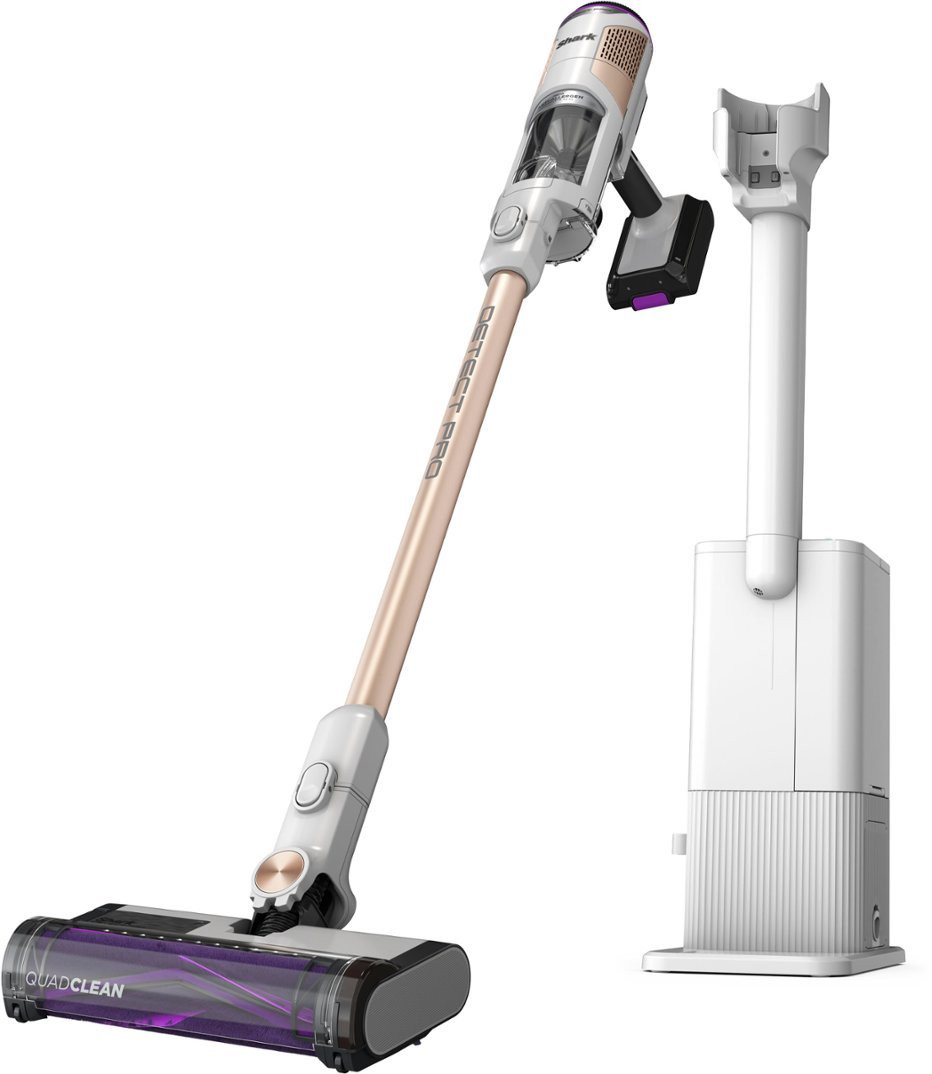 Shark R-IW3511-SD Detect Pro Cordless Vacuum, White/Beats Brass – Scratch & Dent