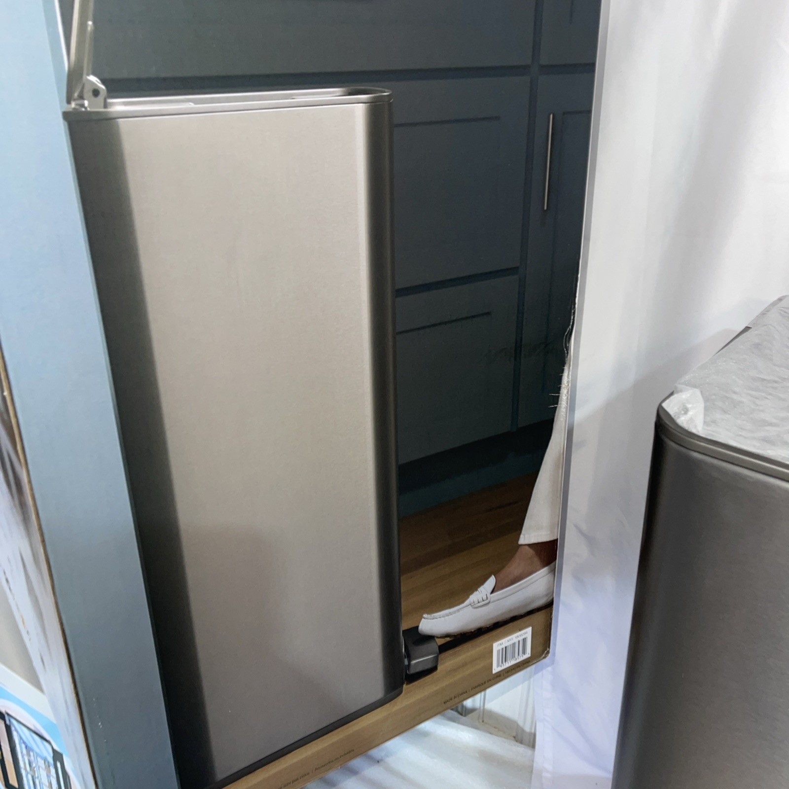 Kohler 47L Step Trash Can Ss Silver In Box