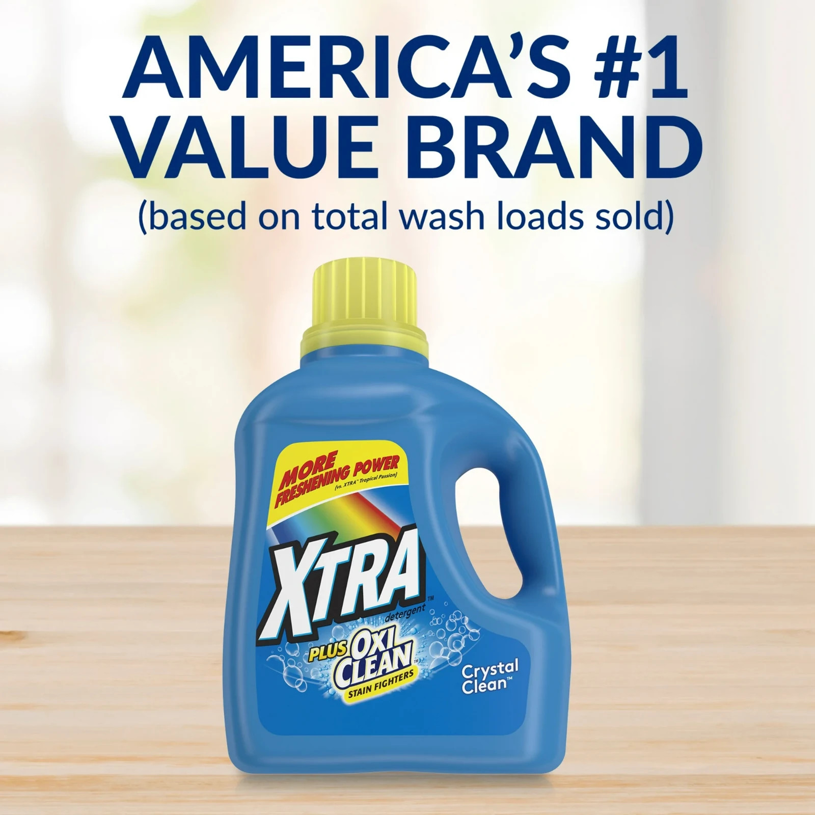 Xtra Plus OxiClean, 131 Loads Liquid Laundry Detergent, 203.1 fl oz,5pack