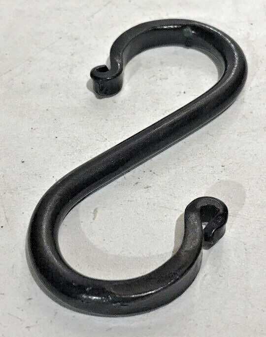Hand Forged 3 1/2″ Wrought Iron Fancy S Hook Blacksmith Antique Style Plant Ligh