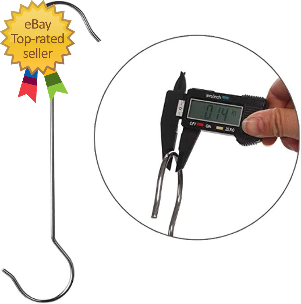 6 Pack 16 Inch Extra Large S Hooks Heavy Duty Plant Hanging Hook Long S Shaped