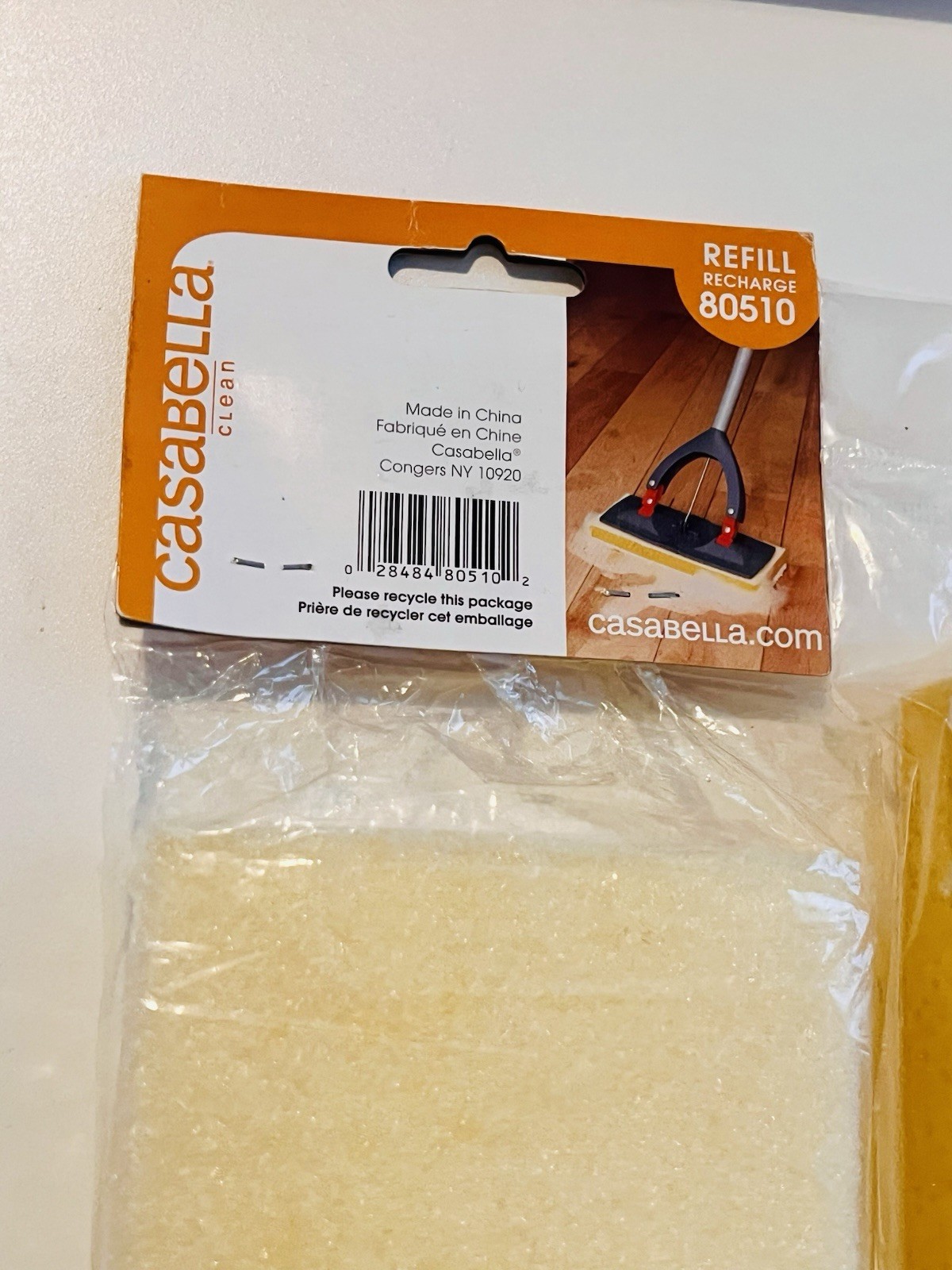 3x NEW Casabella Magnet Mop Microfiber Refill #80510 Discontinued Sealed