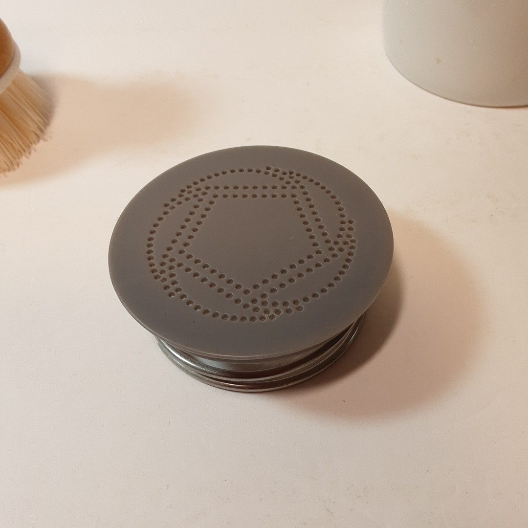 Bubble Up Ceramic Soap Dispenser & Bamboo Dish Brush Full Circle & Grove Brand