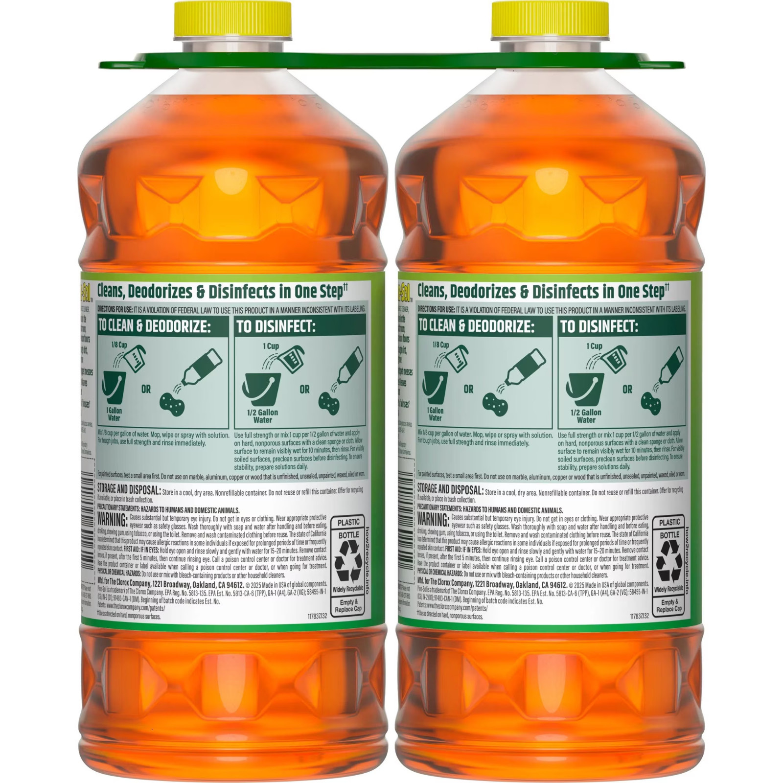 Pine-Sol Multi-Surface Cleaner – 2X Concentrated Original 2 Count x 60 Fl Oz