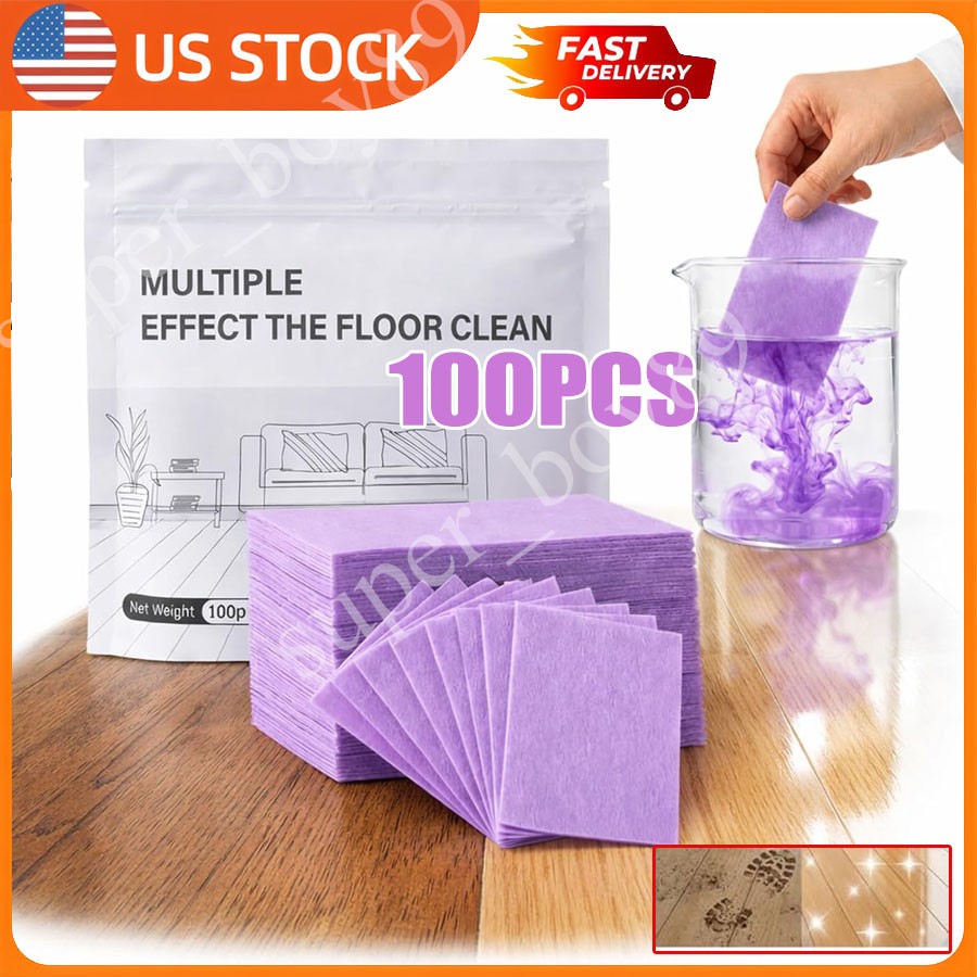 Multiple Effect The Floor Clean,100PCS Floor Cleaning Tablets Multi-Surface ~HOT