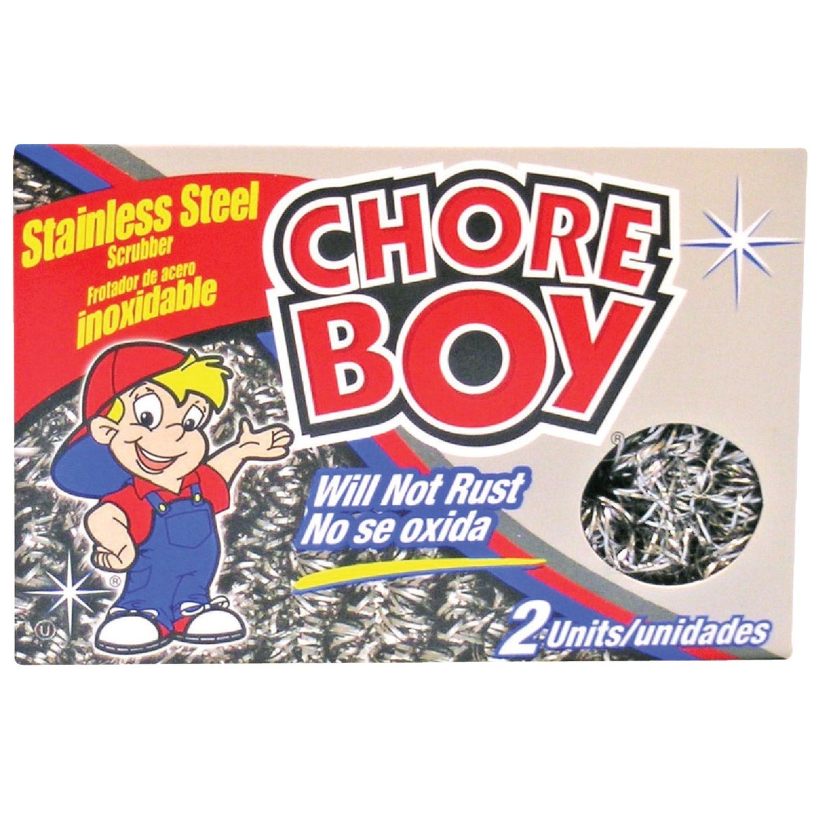Chore Boy Stainless Steel Scouring Pad (2-Count) 86209618941 Chore Boy
