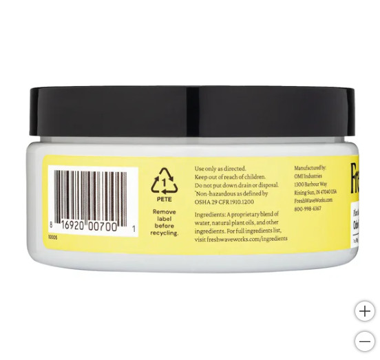 Fresh Wave Lemon Odor Removing Gel 7 oz, 6-Pack – Plant-Based Odor Eliminator