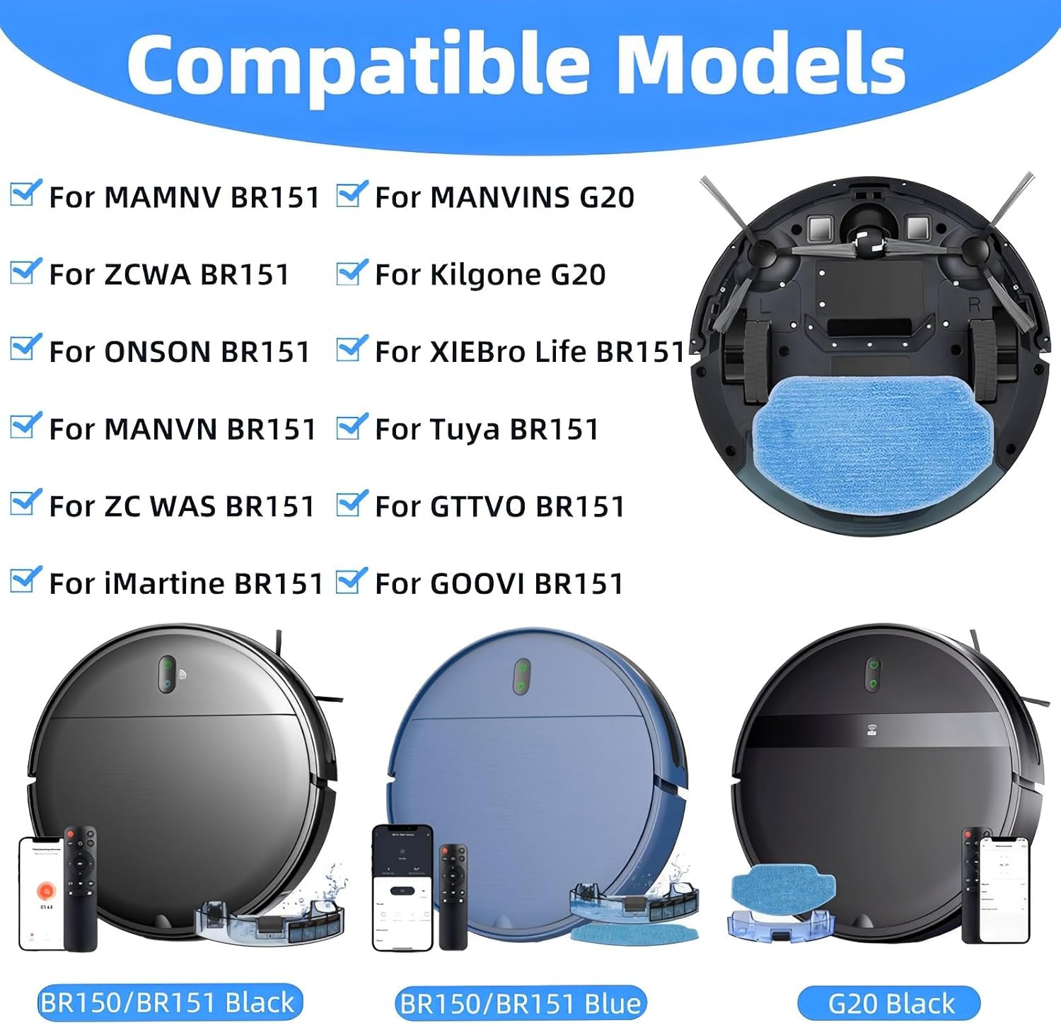 Replacement Parts for MAMNV BR151, for ZCWA BR151, for MANVINS G20, for Kilgo…