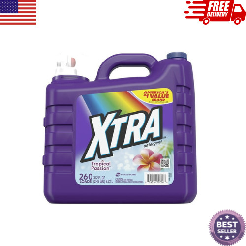 Xtra Tropical Passion Liquid Laundry Detergent HE Compatible 312 fl oz