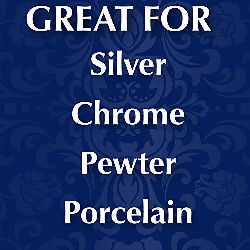 Silver Cleaner and Polish Cream 8 OZ with Polishing Cloth Gently Remove Tarnish