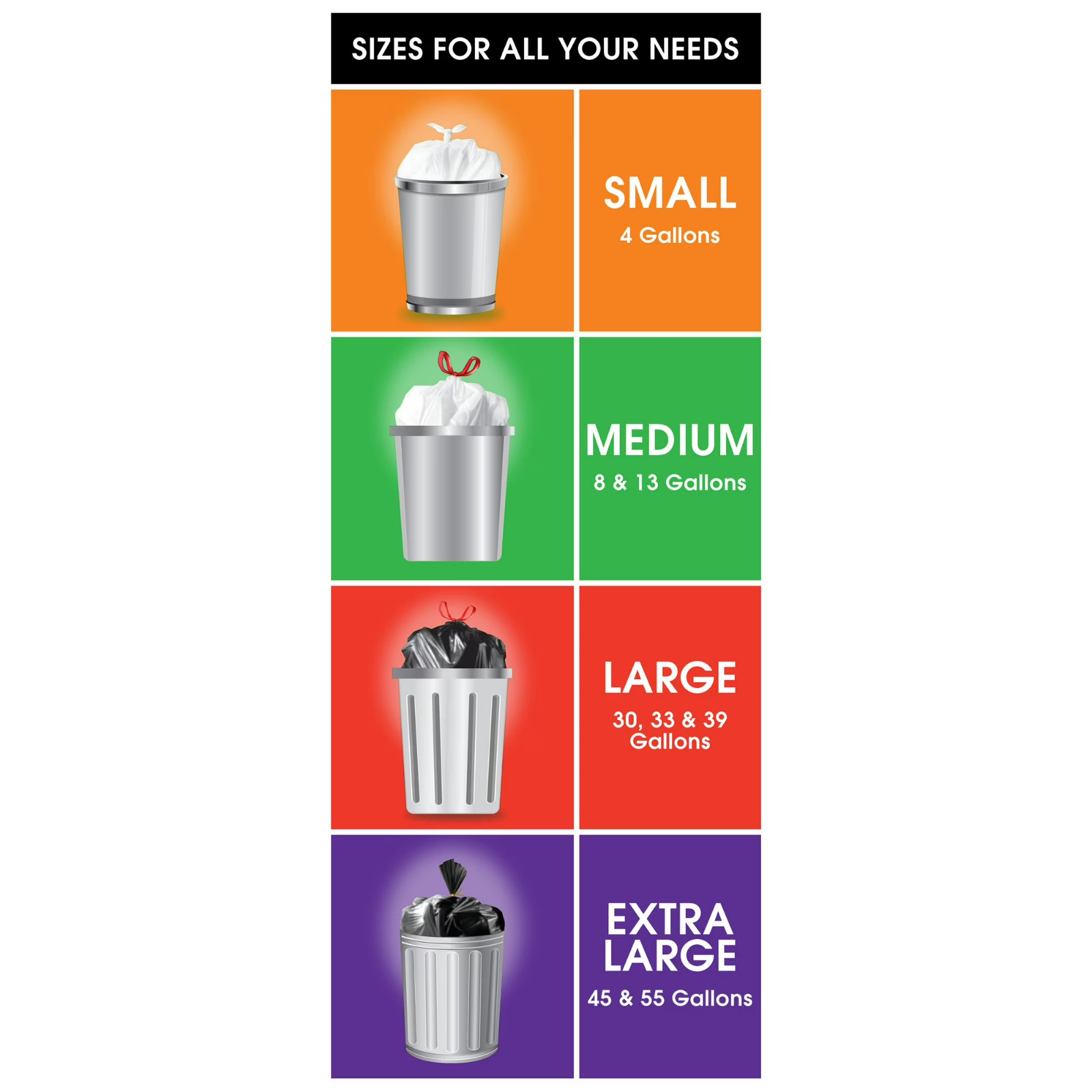 Great Value Strong Flex 13-Gallon Drawstring Tall Kitchen Trash Bags, Citrus Bur