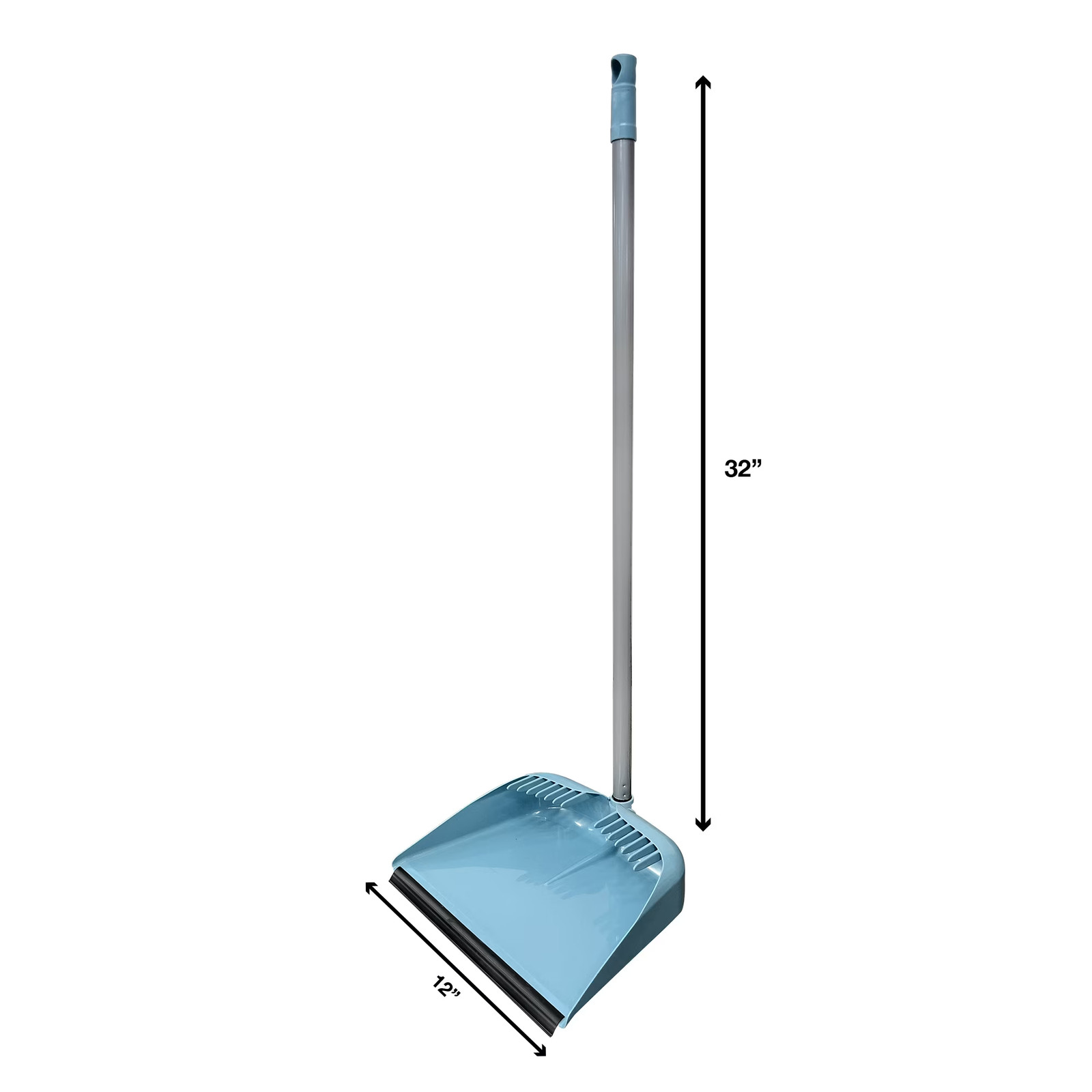 Lobby Broom and Dustpan Set, 2.75″ x 11.81″ x 41″, Blue
